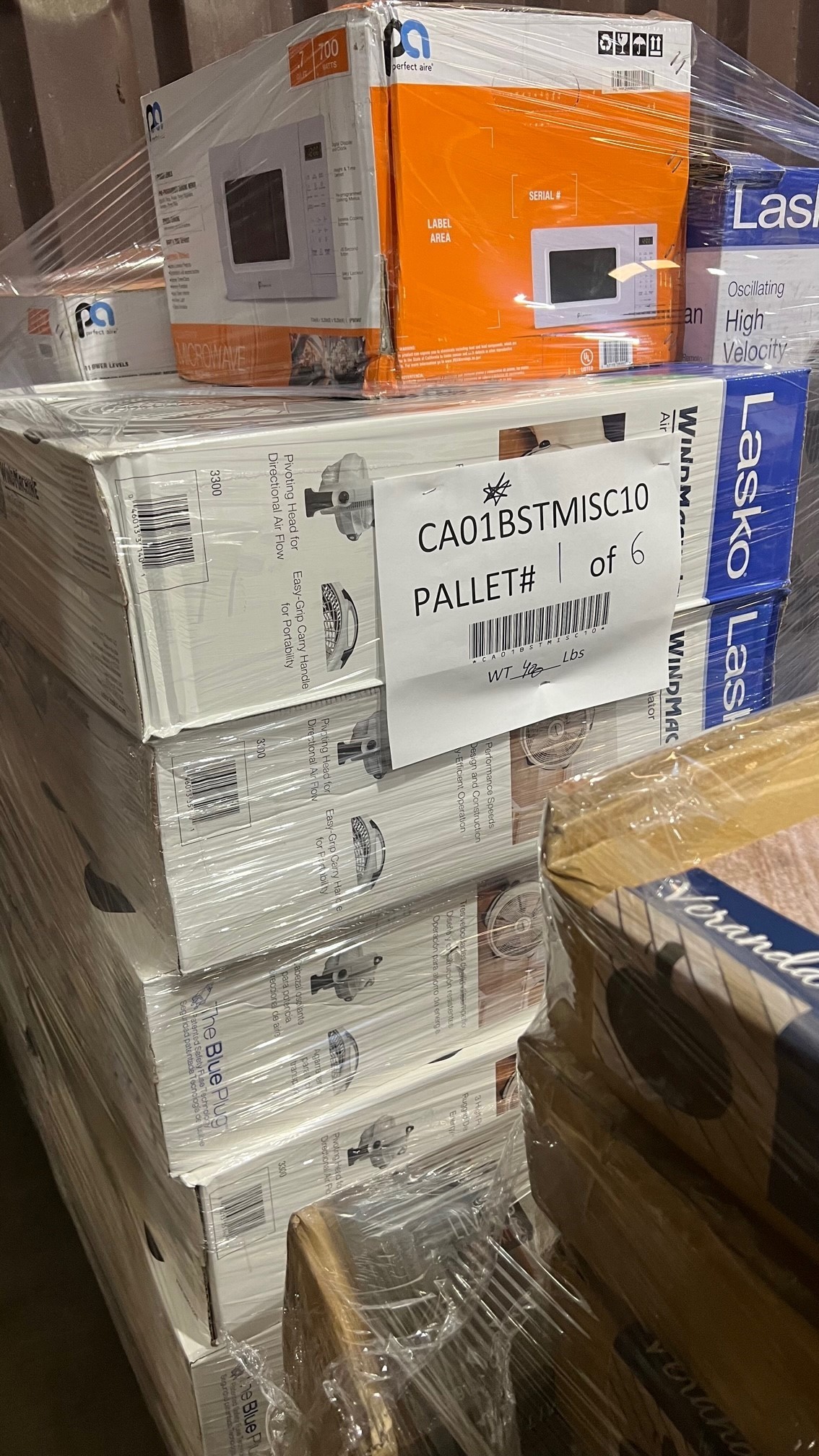 6 Pallets of UNMANIFESTED Mixed Merchandise, Like New Condition