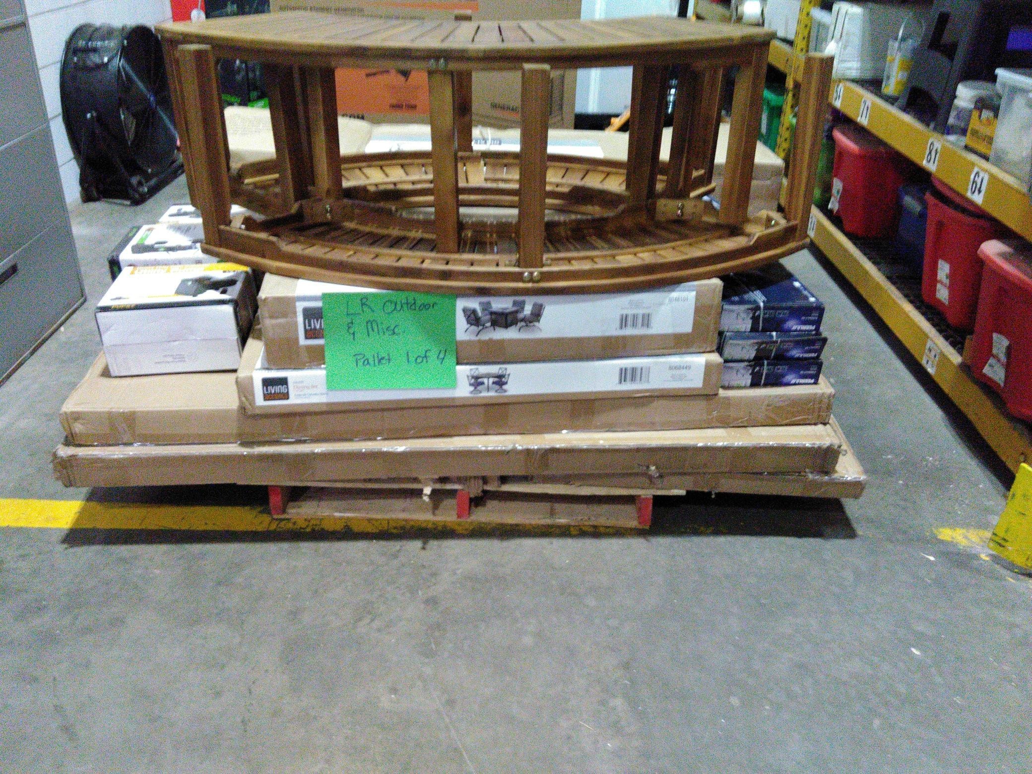 4 Pallets of UNMANIFESTED Mixed Merchandise, Like New Condition