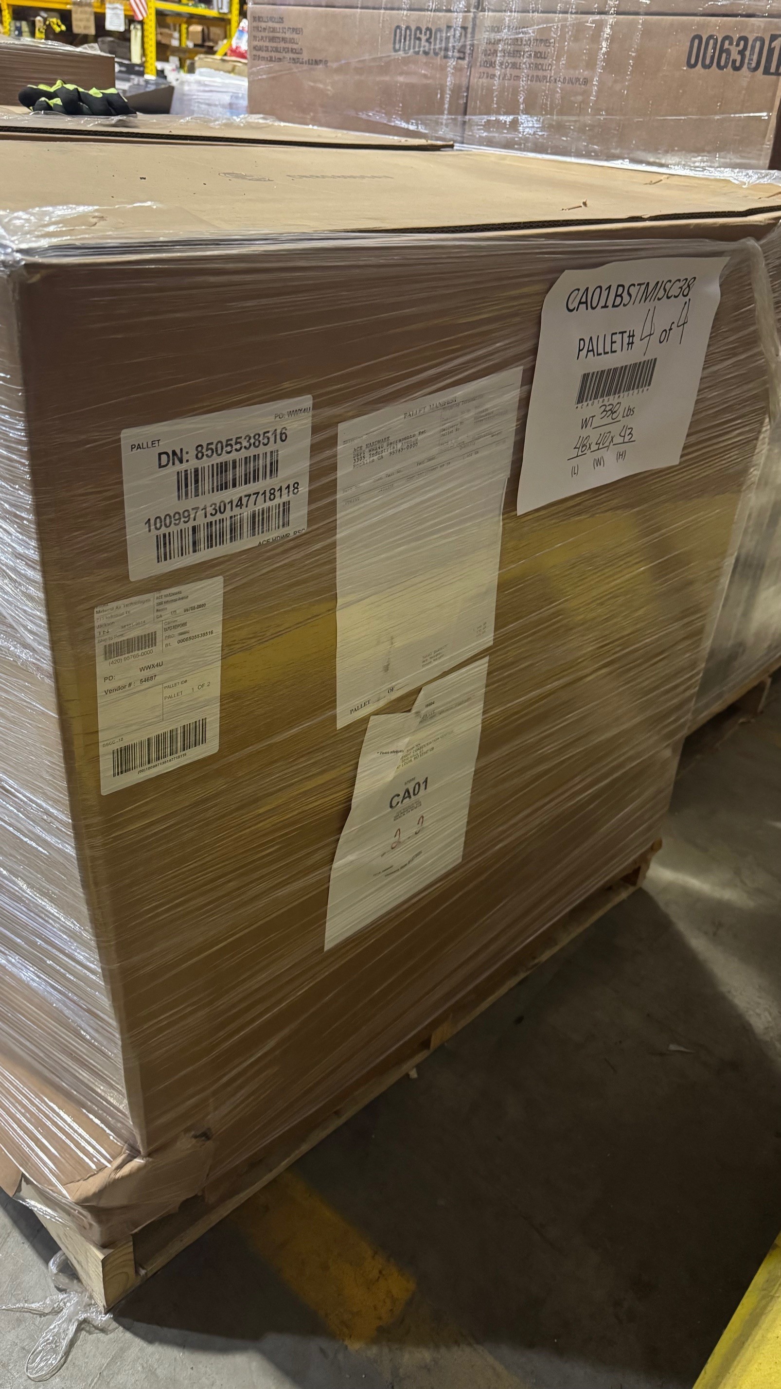 4 Pallets of Mixed Merchandise, Sacramento, CA