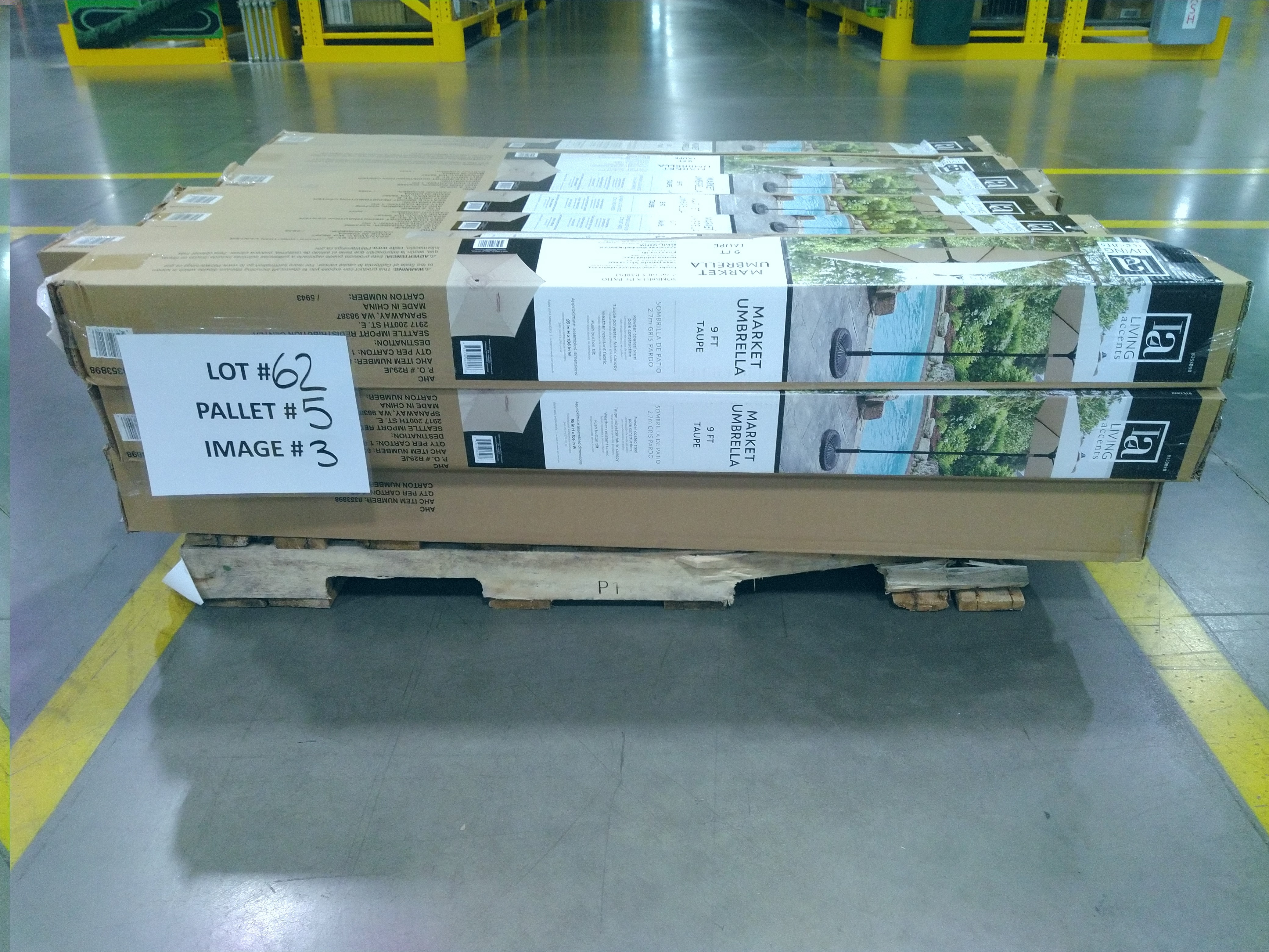 5 Pallets of UNMANIFESTED Mixed Merchandise, Visalia, CA