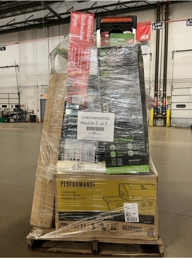 3 Pallets of UNMANIFESTED Mixed Merchandise, Like New Condition, Colorado Springs, CO Closes