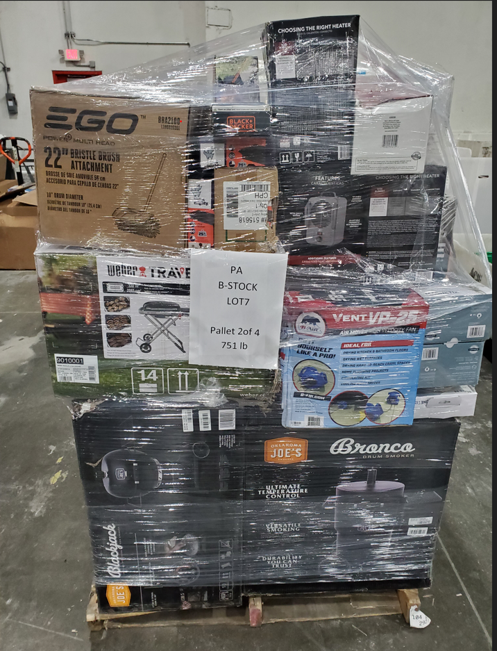 4 Pallets of UNMANIFESTED Mixed Merchandise, Like New Condition