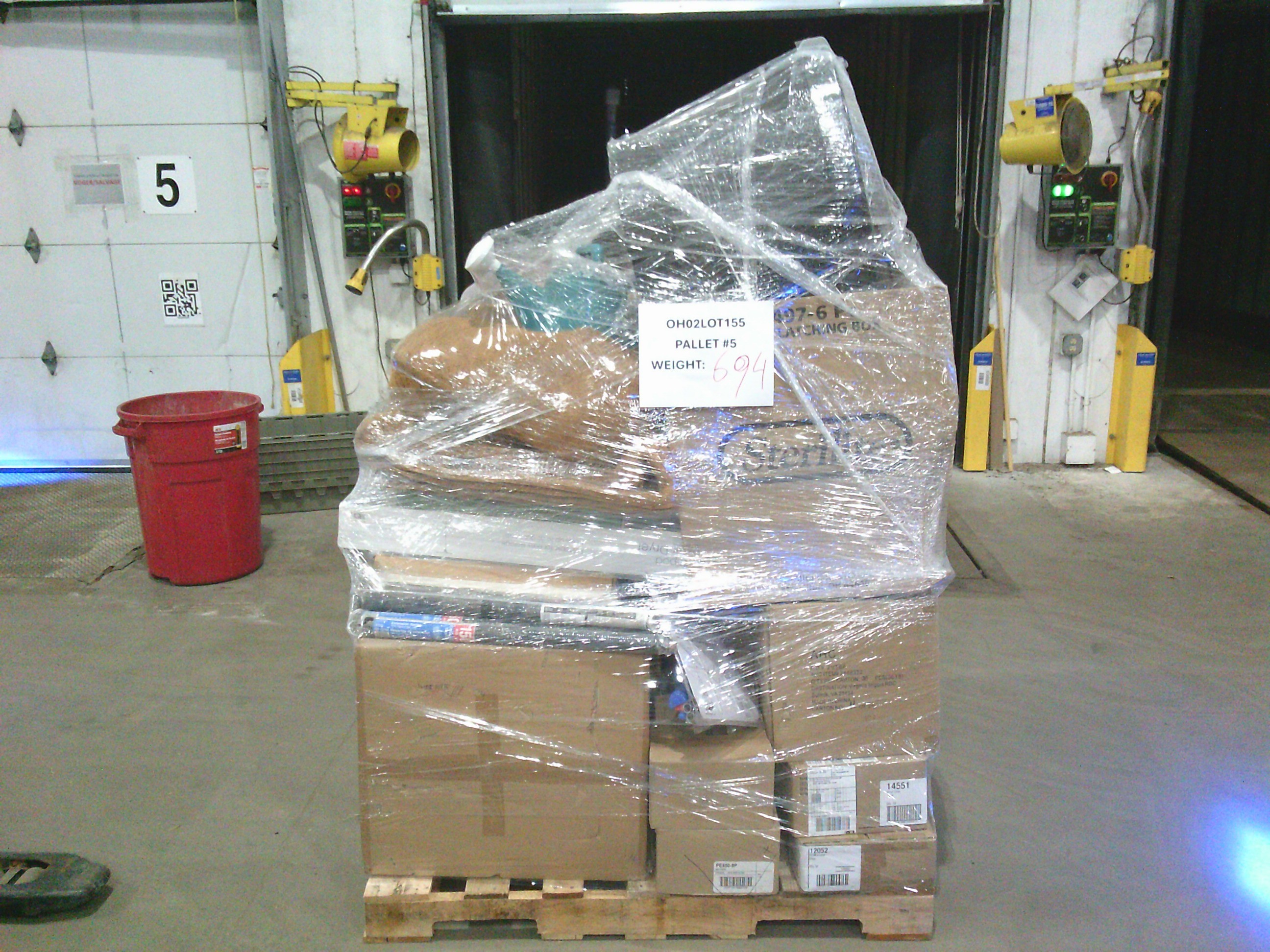 5 Pallets of UNMANIFESTED Mixed Merchandise, West Jefferson, OH