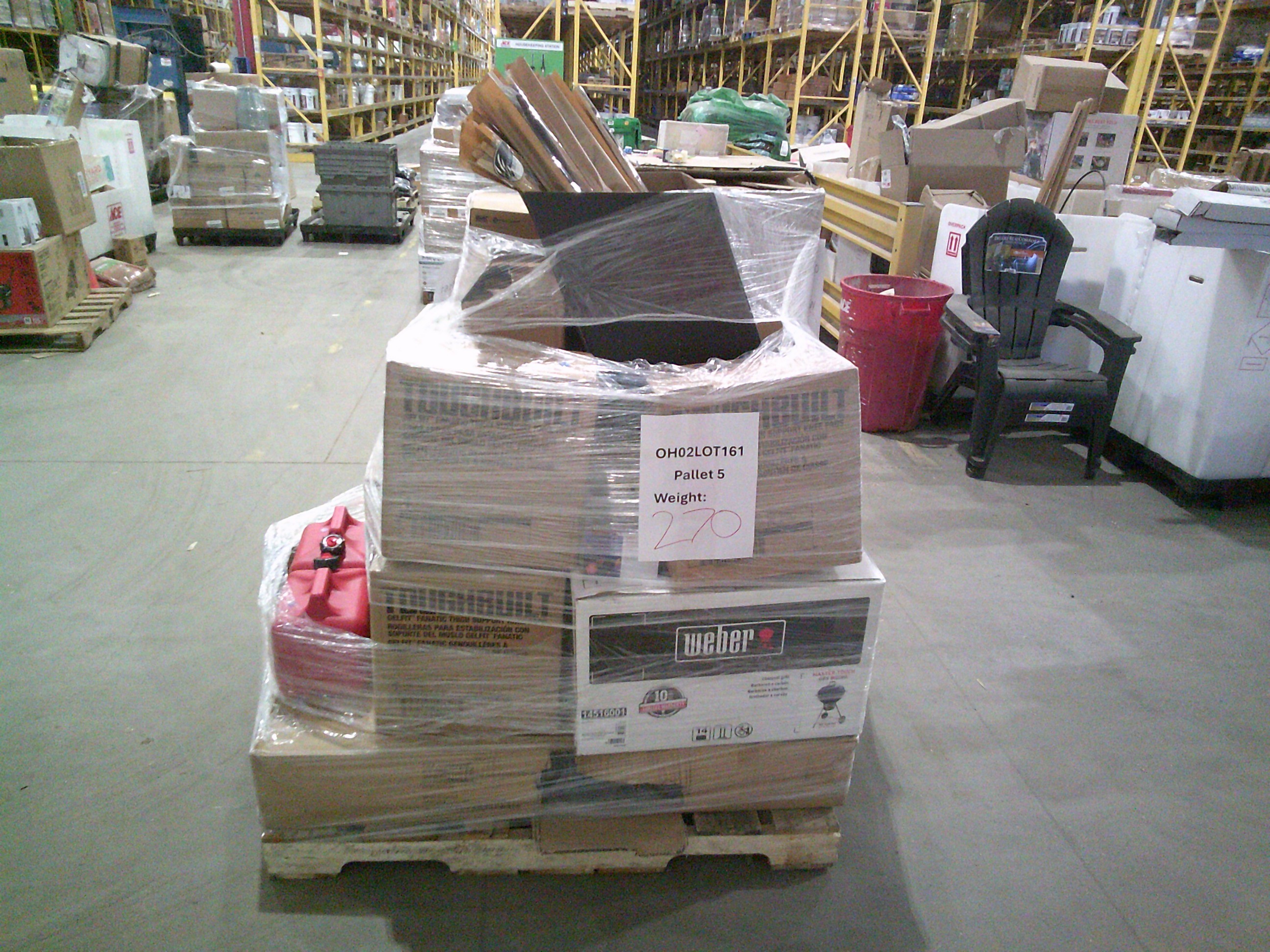 5 Pallets of UNMANIFESTED Mixed Merchandise, West Jefferson, OH