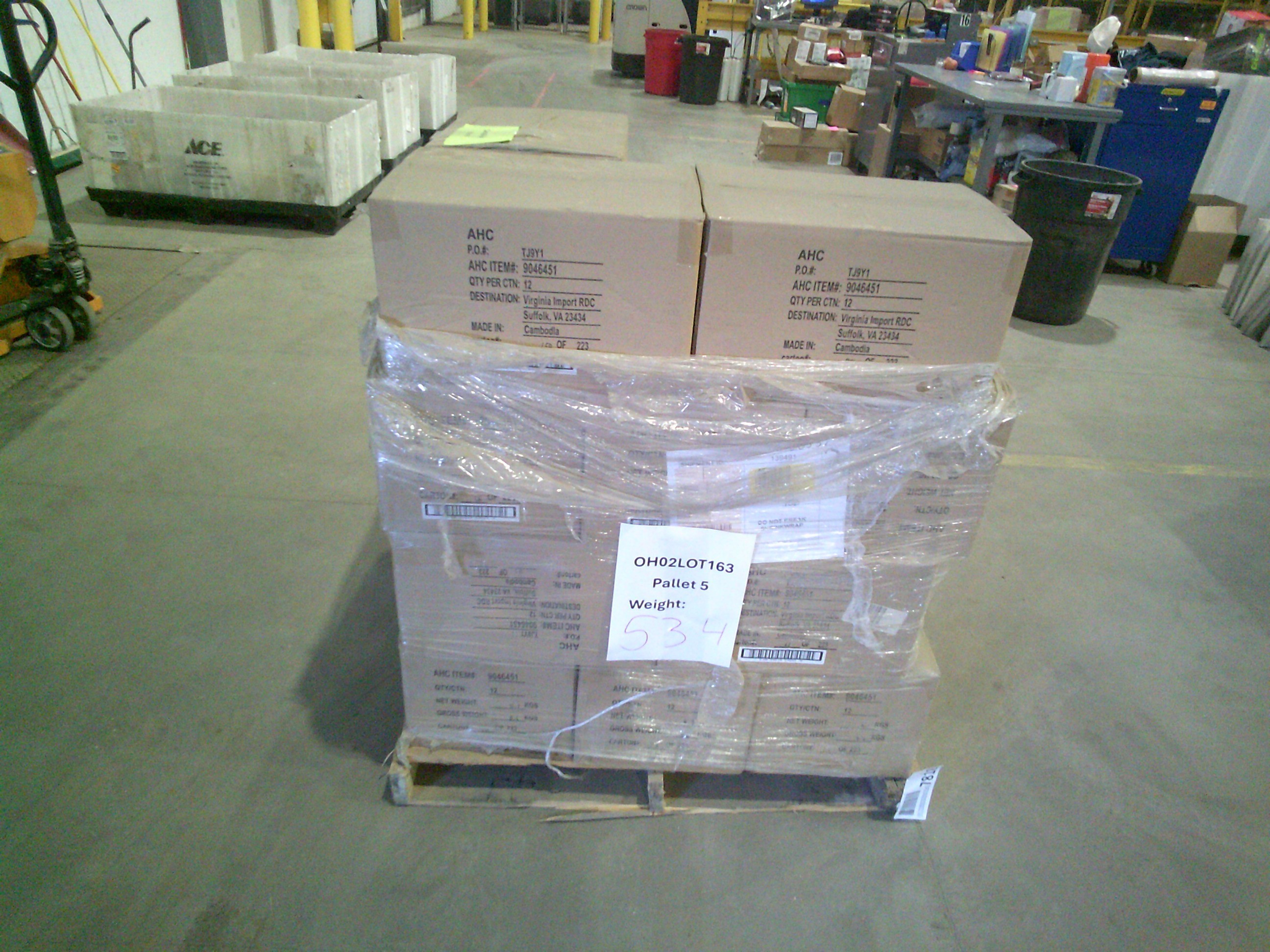 5 Pallets of UNMANIFESTED Mixed Merchandise, West Jefferson, OH