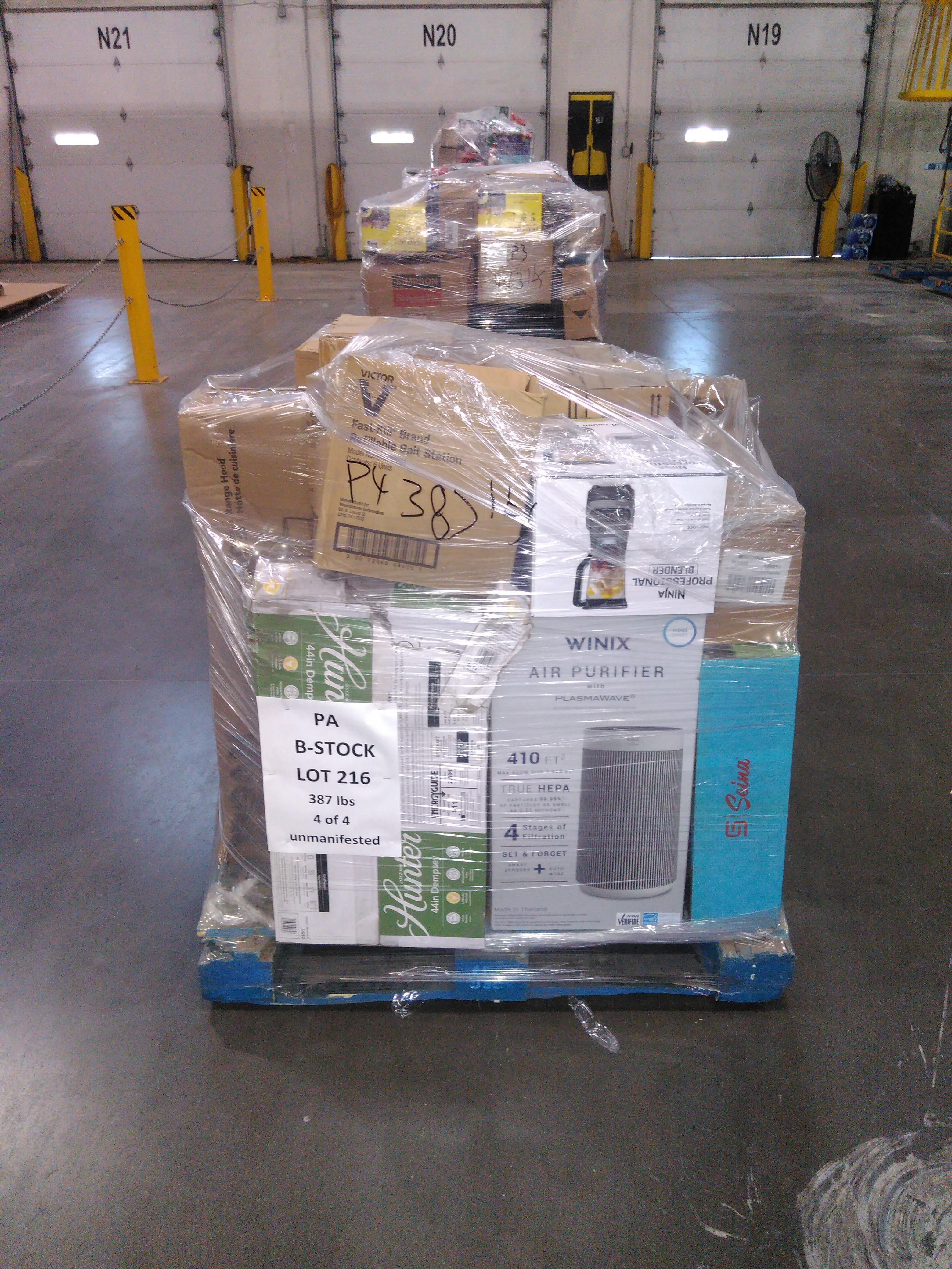 4 Pallets of UNMANIFESTED Mixed Merchandise, Fredericksburg, PA