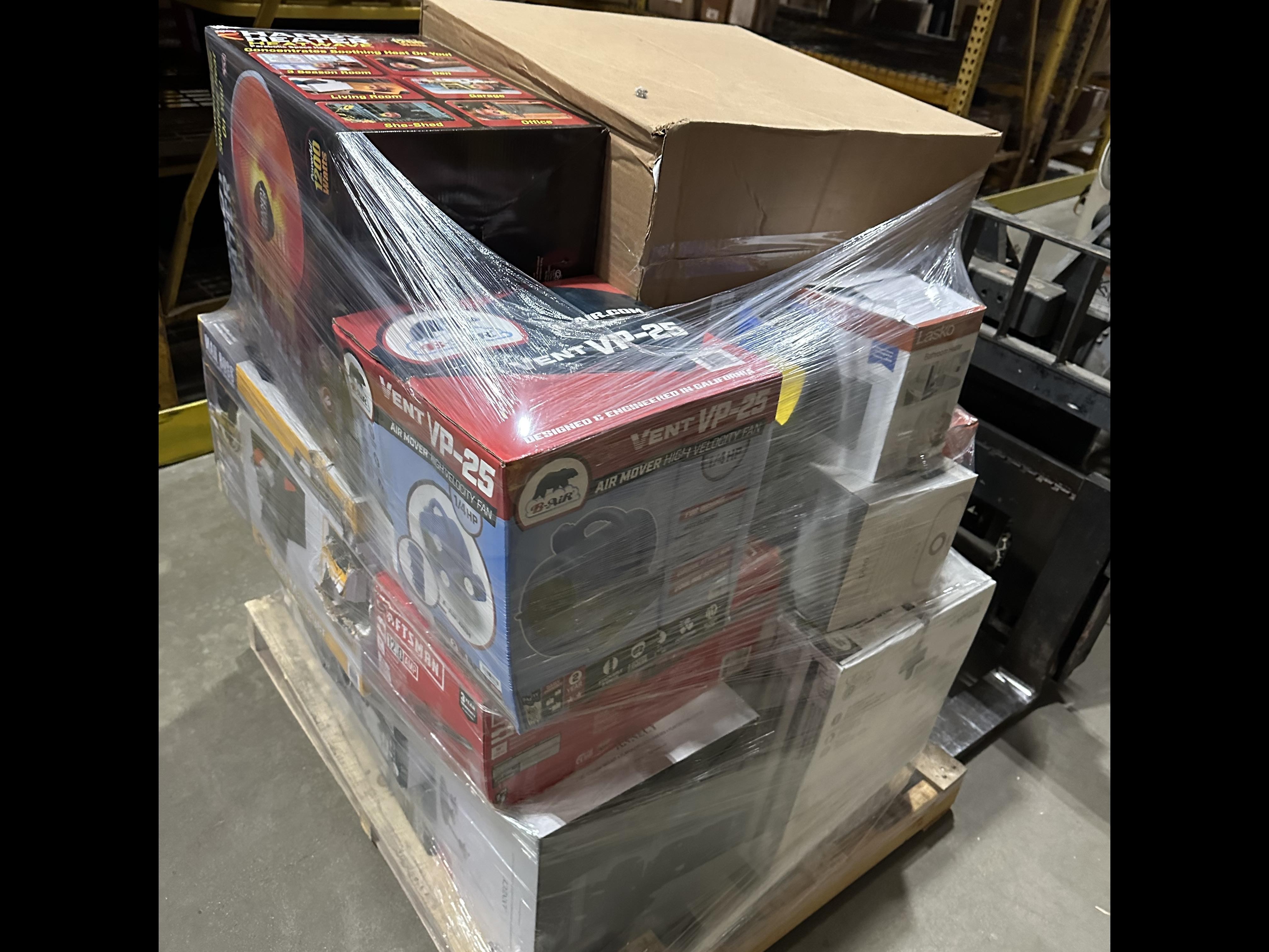 2 Pallets of UNMANIFESTED Mixed Merchandise, Used Good Condition