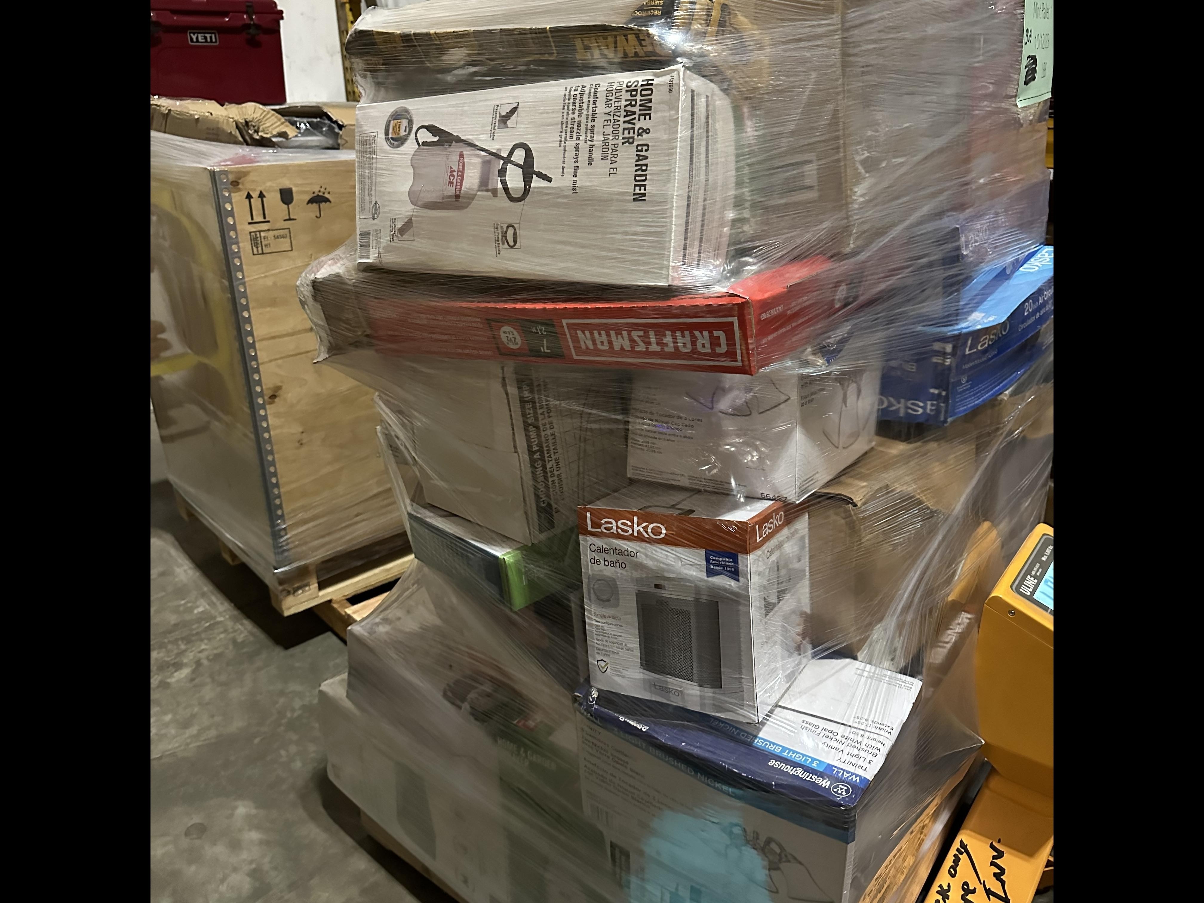 2 Pallets of UNMANIFESTED Mixed Merchandise, Like New Condition