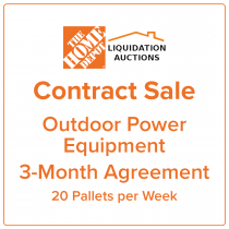 Home Depot 3-Month Agreement: 1 Truckload (20 Pallets) per Week of Outdoor Power Equipment Inventory, Mixed Condition, Pittston PA
