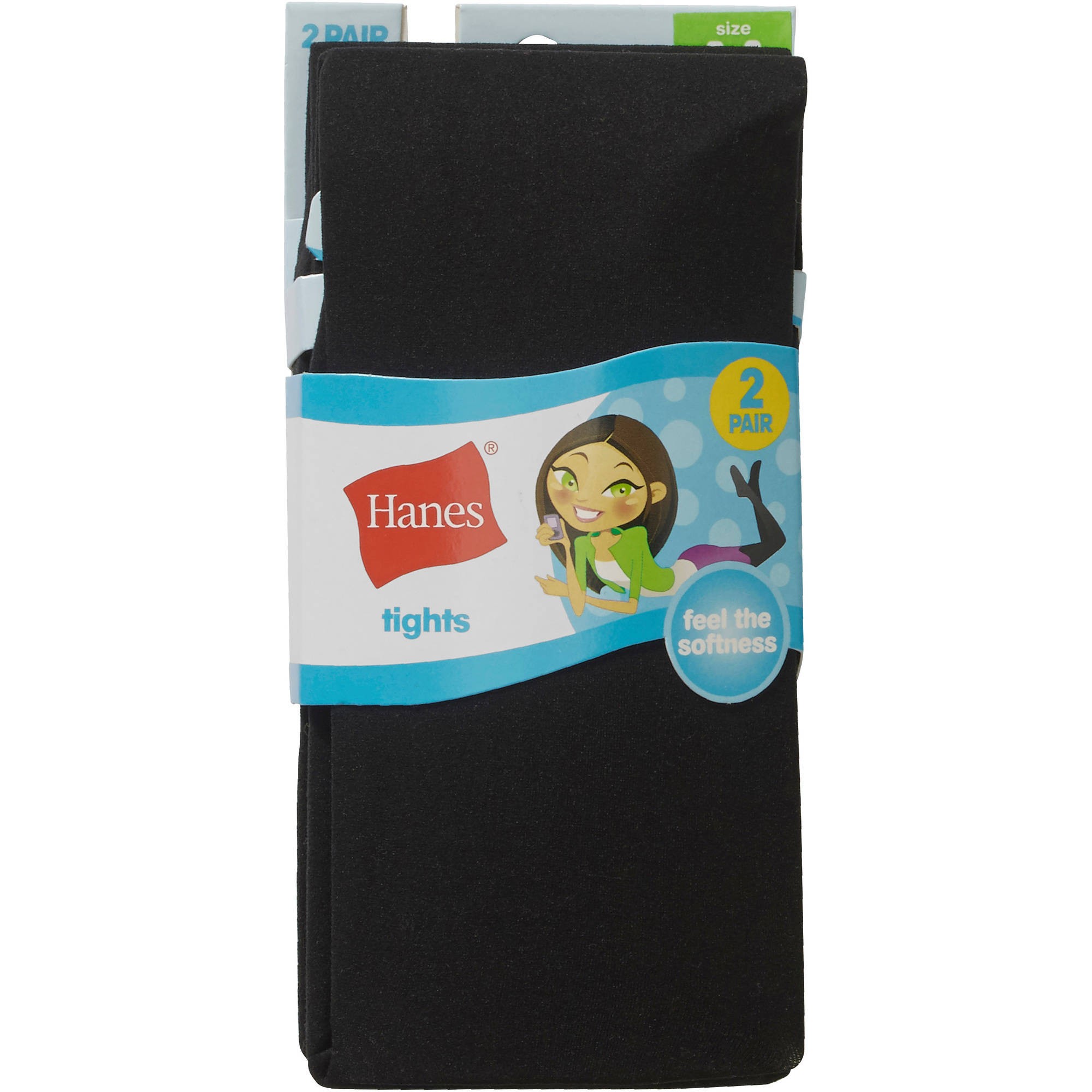 9 Pallets of Hanes Girls' 2Pack Tights, 18,191 Packs, New Condition