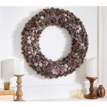 Image of 6 Pallets of Pinecone Wreaths by Ebenezer & Co., 100 Units, New Condition (Lot 1_15182), Ext. Retail $8,500, Suffolk, VA