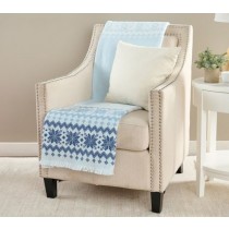 Image of 1 Pallet of Fairisle Jacquard Throw Blankets by Home Reflections, 87 Units, Used - Fair Condition, Ext. Retail $5,655, Florence, SC