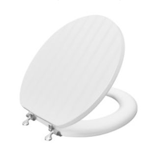 1 Pallet from Jones Stephens of White Bead Board Designer Wood Toilet Seats Est. Retail $11,151, Moody, AL