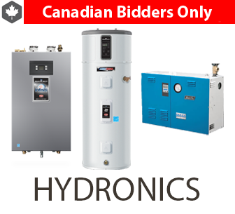 13 Pallets from Wolseley of Water Heaters & More Ext. Retail $121,983 USD, Calgary, AB, Canada